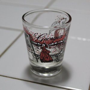 Vintage Georgia State Shot Glass Southern Belle Shot Glass Georgia Peach Whiskey